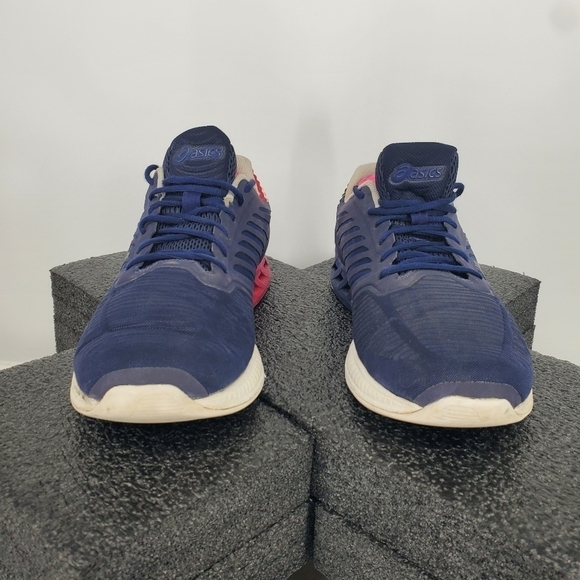 Asics Shoe Men's 12 FuzeX Patriotic USA Flag Running Sneakers T6K0N - Picture 2 of 10